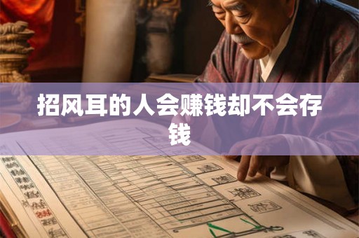 招风耳的人会赚钱却不会存钱