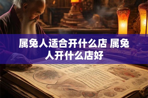 属兔人适合开什么店 属兔人开什么店好