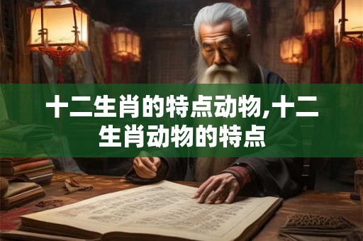 十二生肖的特点动物,十二生肖动物的特点