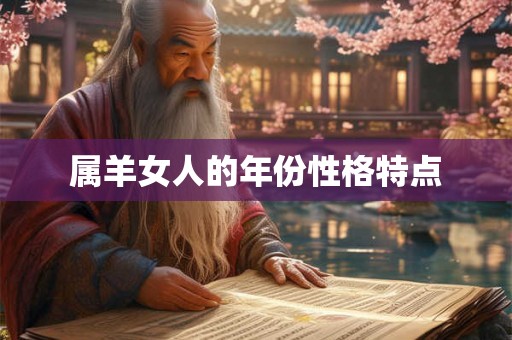 属羊女人的年份性格特点 属羊女人的年份性格特点