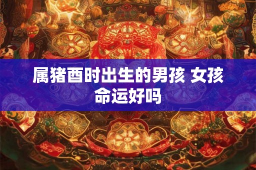 属猪酉时出生的男孩 女孩命运好吗