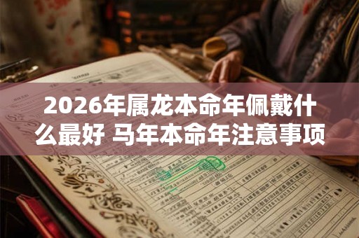 2026年属龙本命年佩戴什么最好 马年本命年注意事项有哪些