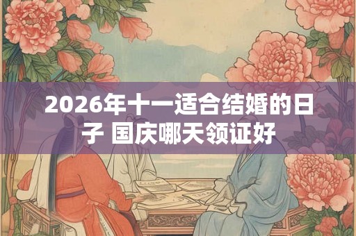 2026年十一适合结婚的日子 国庆哪天领证好 2026年十一适合结婚的日子 国庆哪天领证好