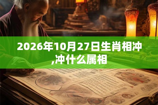 2026年10月27日生肖相冲,冲什么属相