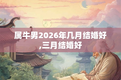 属牛男2026年几月结婚好,三月结婚好