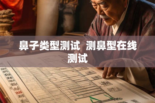 鼻子类型测试  测鼻型在线测试