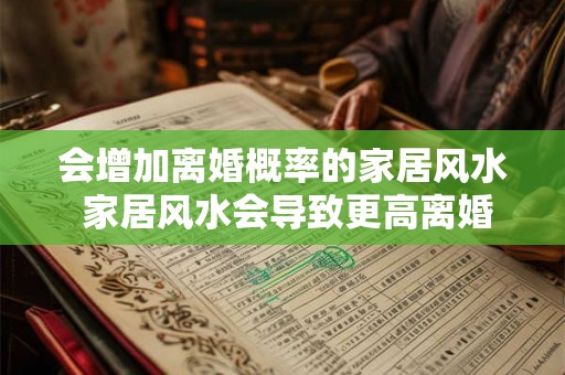 会增加离婚概率的家居风水 家居风水会导致更高离婚率吗