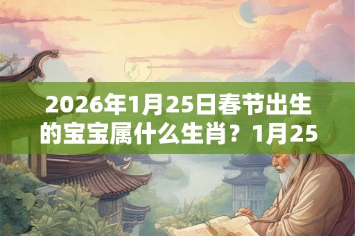2026年1月25日春节出生的宝宝属什么生肖？1月25日出生命运