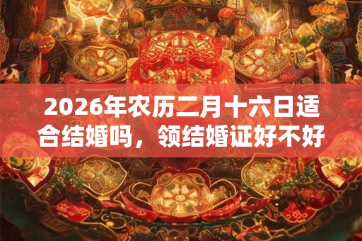 2026年农历二月十六日适合结婚吗，领结婚证好不好？