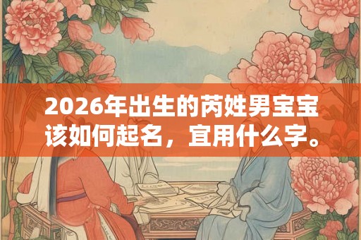 2026年出生的芮姓男宝宝该如何起名，宜用什么字。