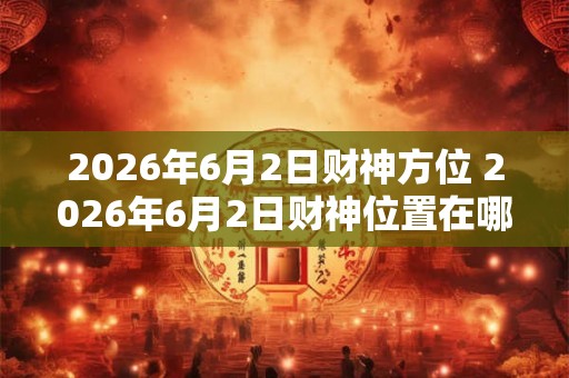 2026年6月2日财神方位 2026年6月2日财神位置在哪
