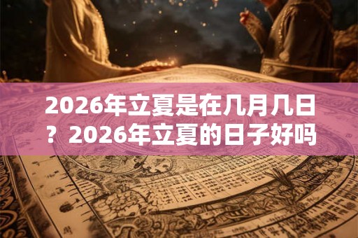 2026年立夏是在几月几日？2026年立夏的日子好吗？