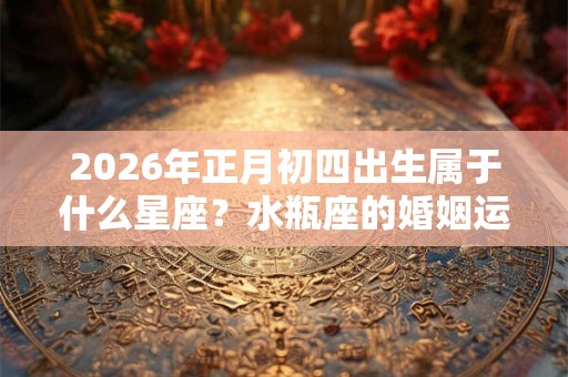 2026年正月初四出生属于什么星座？水瓶座的婚姻运势