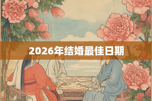 2026年结婚最佳日期