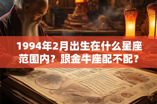 1994年2月出生在什么星座范围内？跟金牛座配不配？
