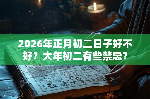 2026年正月初二日子好不好？大年初二有些禁忌？