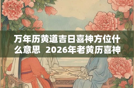 万年历黄道吉日喜神方位什么意思  2026年老黄历喜神方位查询表
