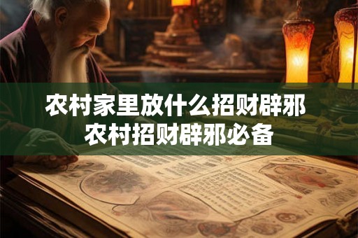 农村家里放什么招财辟邪 农村招财辟邪必备 农村家里放什么招财辟邪 农村招财辟邪必备