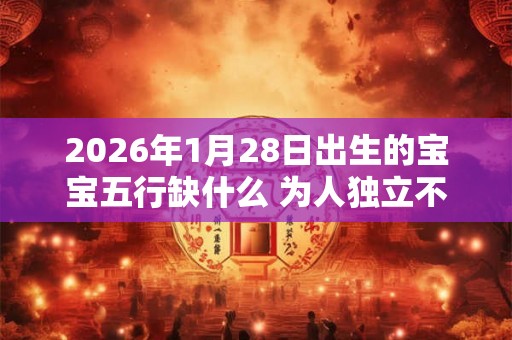 2026年1月28日出生的宝宝五行缺什么 为人独立不服输