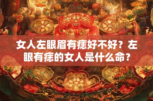 女人左眼眉有痣好不好？左眼有痣的女人是什么命？