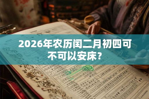 2026年农历闰二月初四可不可以安床？