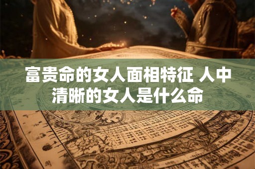 富贵命的女人面相特征 人中清晰的女人是什么命