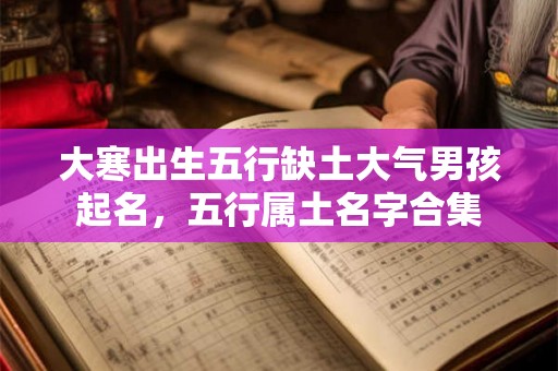 大寒出生五行缺土大气男孩起名,五行属土名字合集 大寒出生五行缺土大气男孩起名,五行属土名字合集