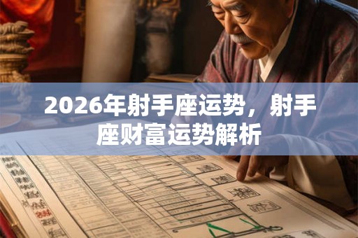 2026年射手座运势，射手座财富运势解析