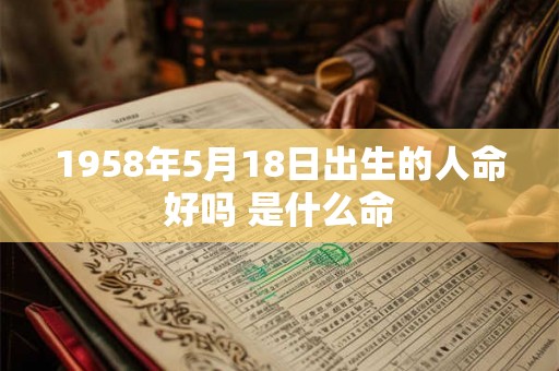 1958年5月18日出生的人命好吗 是什么命 1958年5月18日出生的人命好吗 是什么命