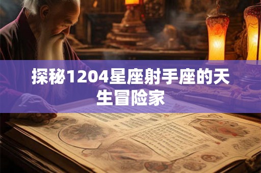 探秘1204星座射手座的天生冒险家