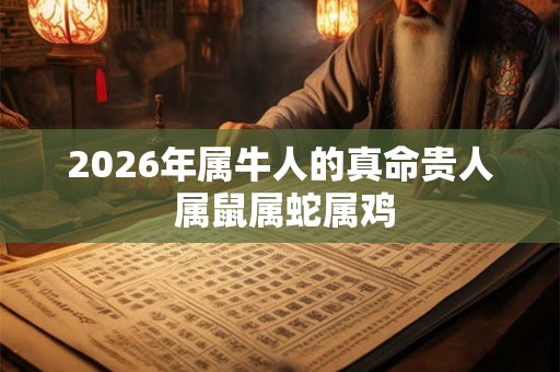 2026年属牛人的真命贵人 属鼠属蛇属鸡