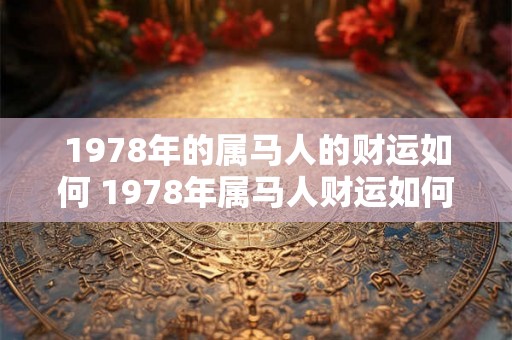 1978年的属马人的财运如何 1978年属马人财运如何