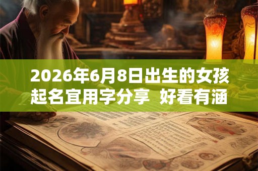 2026年6月8日出生的女孩起名宜用字分享  好看有涵养的名字推荐