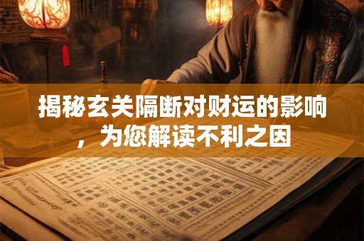 揭秘玄关隔断对财运的影响，为您解读不利之因