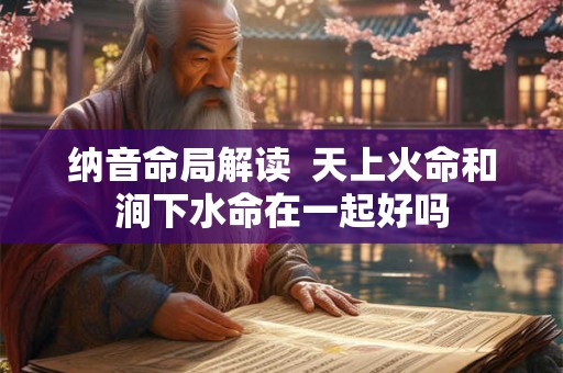 纳音命局解读  天上火命和涧下水命在一起好吗