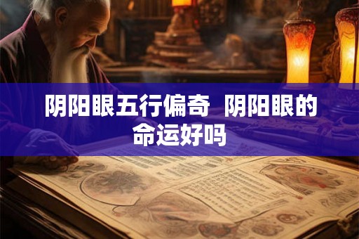 阴阳眼五行偏奇 阴阳眼的命运好吗 阴阳眼五行偏奇 阴阳眼的命运好吗