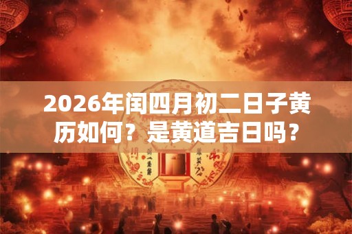2026年闰四月初二日子黄历如何？是黄道吉日吗？