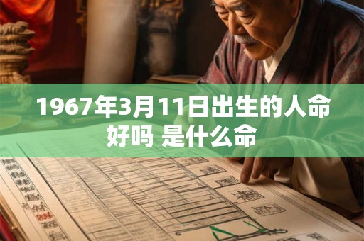 1967年3月11日出生的人命好吗 是什么命