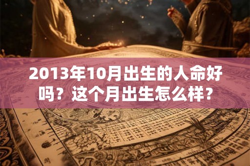 2013年10月出生的人命好吗？这个月出生怎么样？