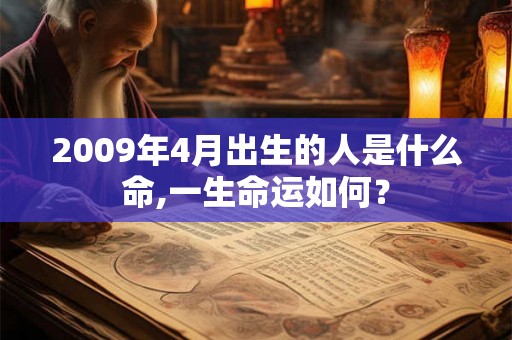 2009年4月出生的人是什么命,一生命运如何? 2009年4月出生的人是什么命,一生命运如何?