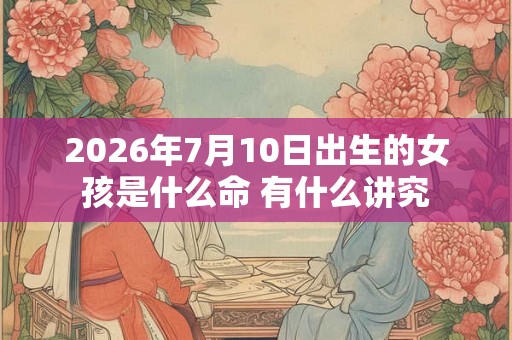 2026年7月10日出生的女孩是什么命 有什么讲究