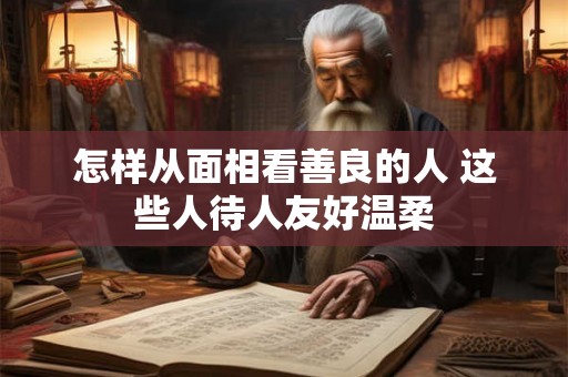 怎样从面相看善良的人 这些人待人友好温柔