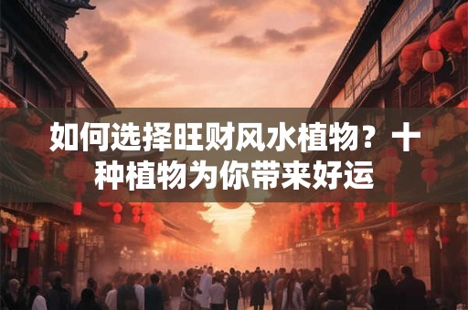 如何选择旺财风水植物？十种植物为你带来好运