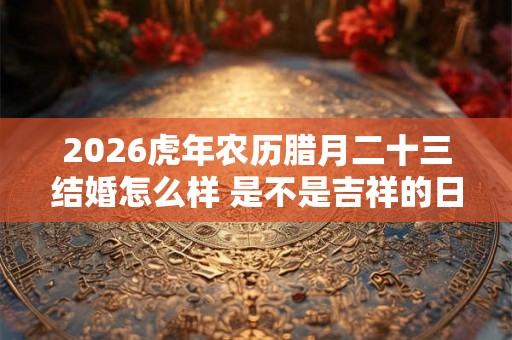2026虎年农历腊月二十三结婚怎么样 是不是吉祥的日子 2026虎年农历腊月二十三结婚怎么样 是不是吉祥的日子