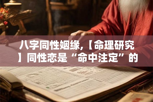 八字同性姻缘,【命理研究】同性恋是“命中注定”的吗？