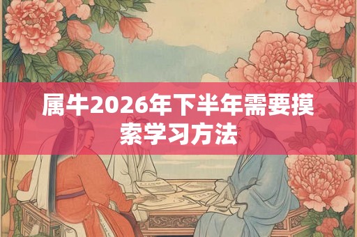 属牛2026年下半年需要摸索学习方法