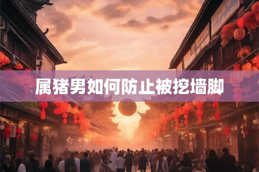 属猪男如何防止被挖墙脚