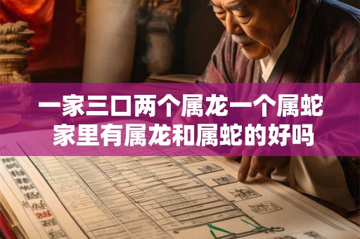 一家三口两个属龙一个属蛇 家里有属龙和属蛇的好吗