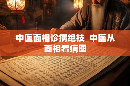 中医面相诊病绝技  中医从面相看病图