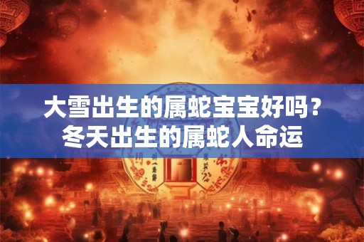 大雪出生的属蛇宝宝好吗?冬天出生的属蛇人命运 大雪出生的属蛇宝宝好吗?冬天出生的属蛇人命运